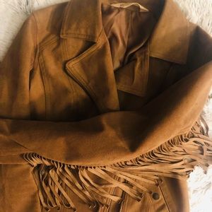 Suede Fringe Jacket